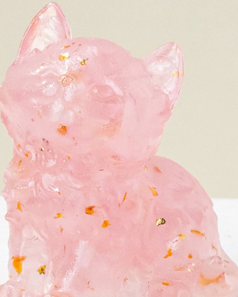 Crystal Cat Figurine